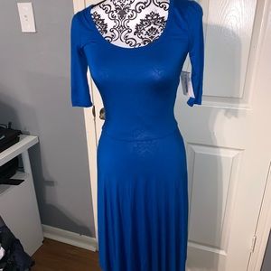 Lularoe Dress Blue Nicole XXS